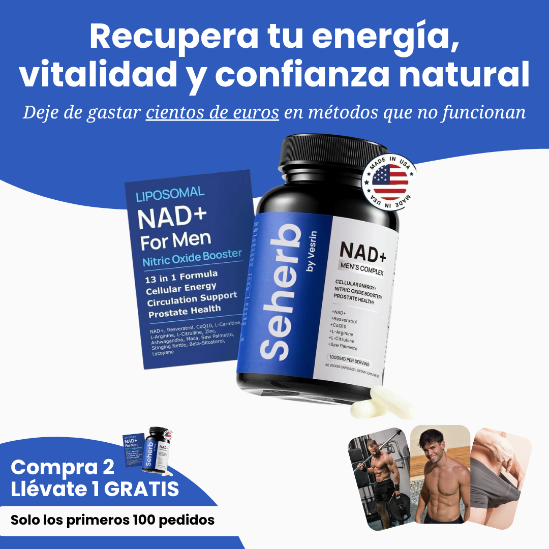 NAD+ Vitalidad Fórmula para Hombres