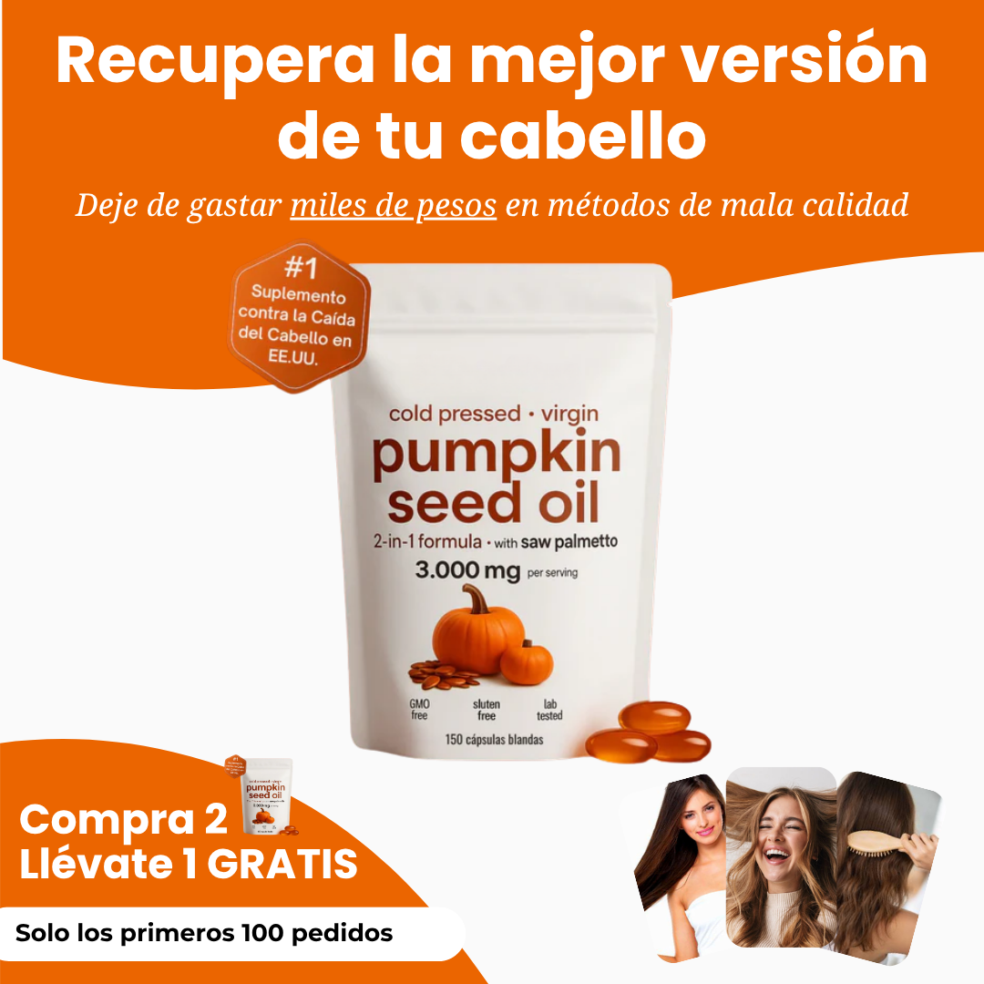 Aceite de Semilla de Calabaza - Mejora la calidad de tu piel y cabello