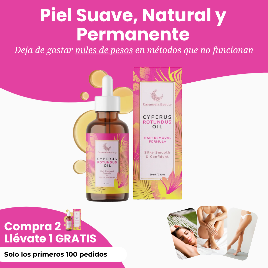 Aceite Caramela Beauty - Elimina el vello al instante