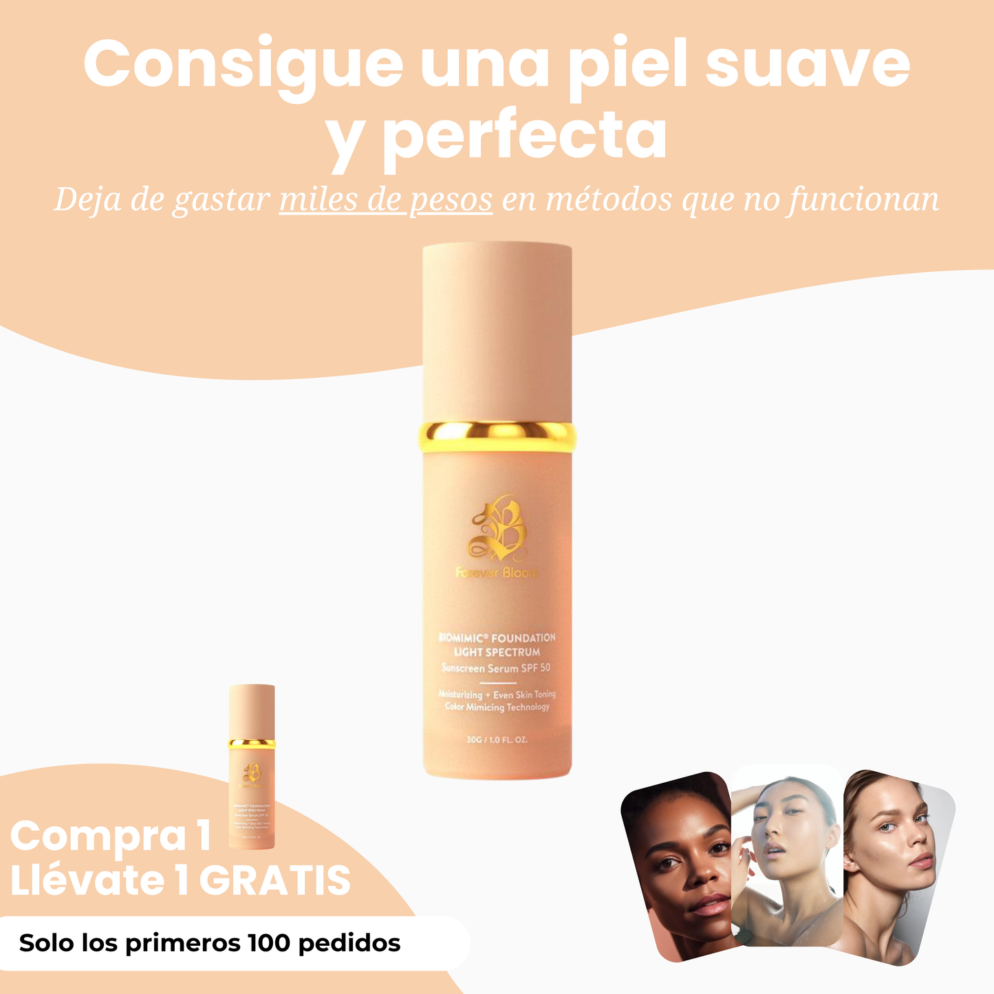Aura InfiniteGlow - Base de Maquillaje 4 en 1