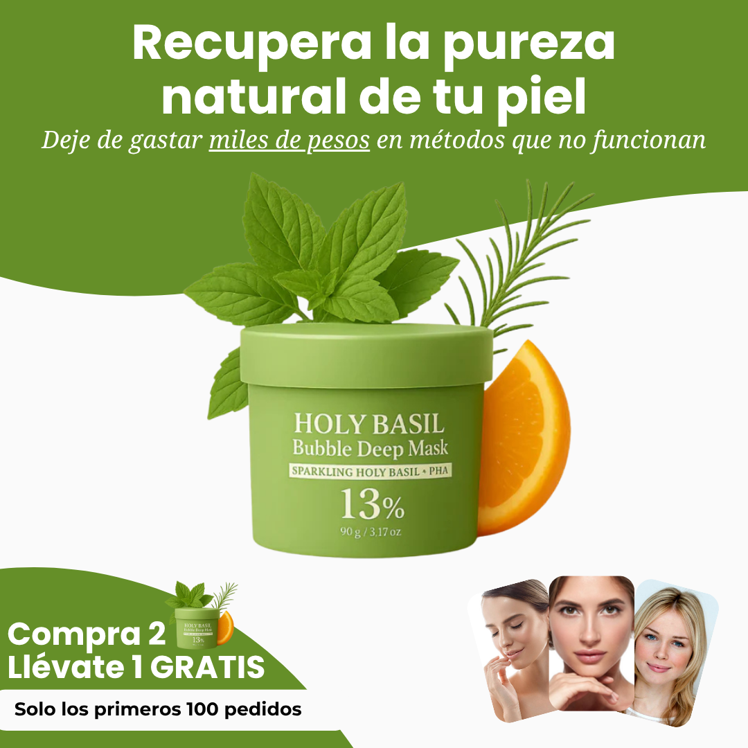 Holy Basil - Mascarilla Deep Bubble
